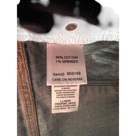 L.L.Bean Favorite Fit Jeans Blue Denim 99% Cotton 1% Spandex Size 16 - Picture 5 of 5